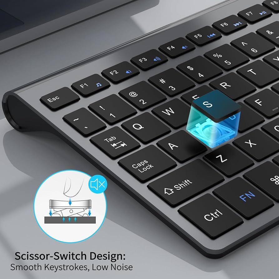 خرید کیبورد وایرلس اولترا اسلیم JOYACCESS Wireless به سفارش آلمان