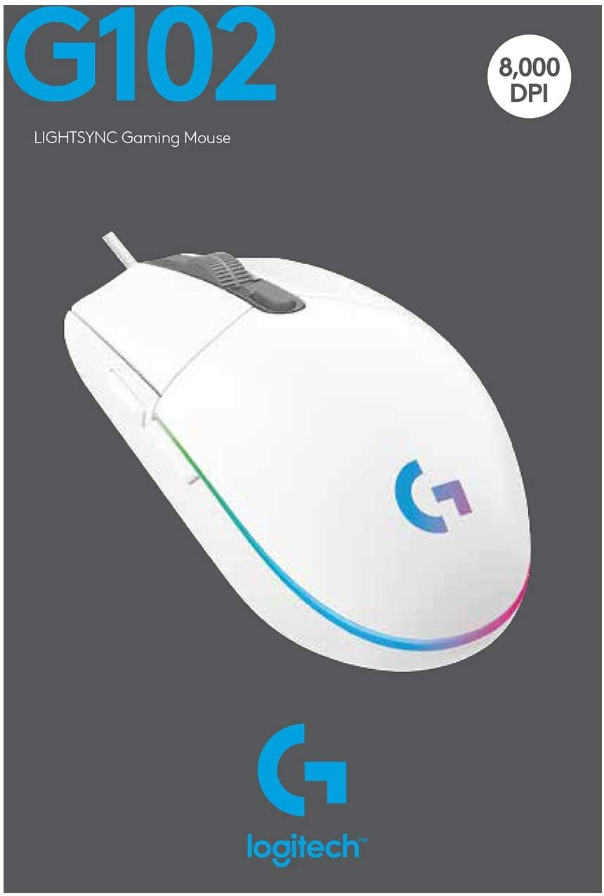  خرید،قیمت و مشخصات موس لاجیتک Logitech G102 LIGHTSYNC RGB - لاکچری لپ تاپ 