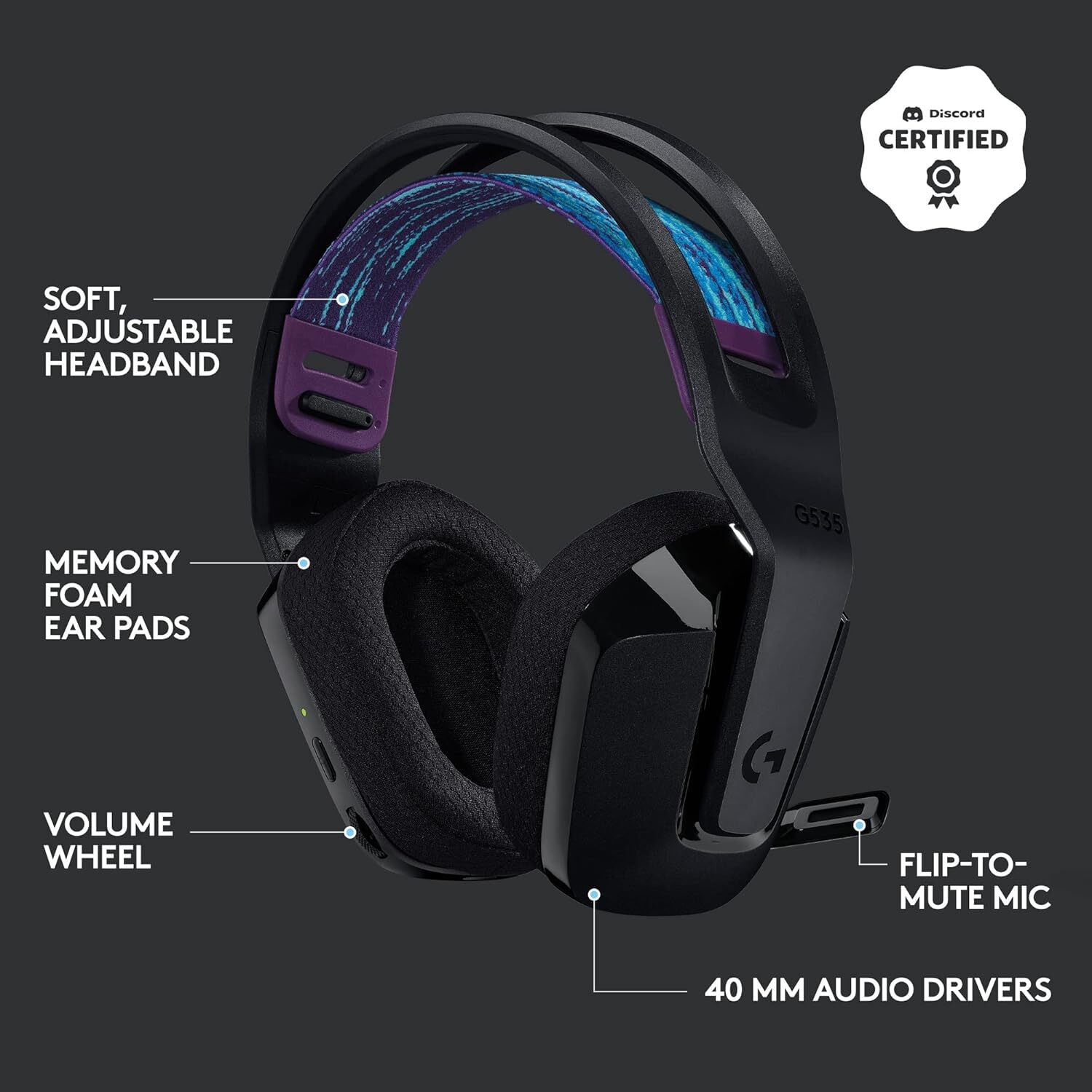  هدست وایرلس دانگل دار Logitech G535 | لاکچری لپ تاپ 