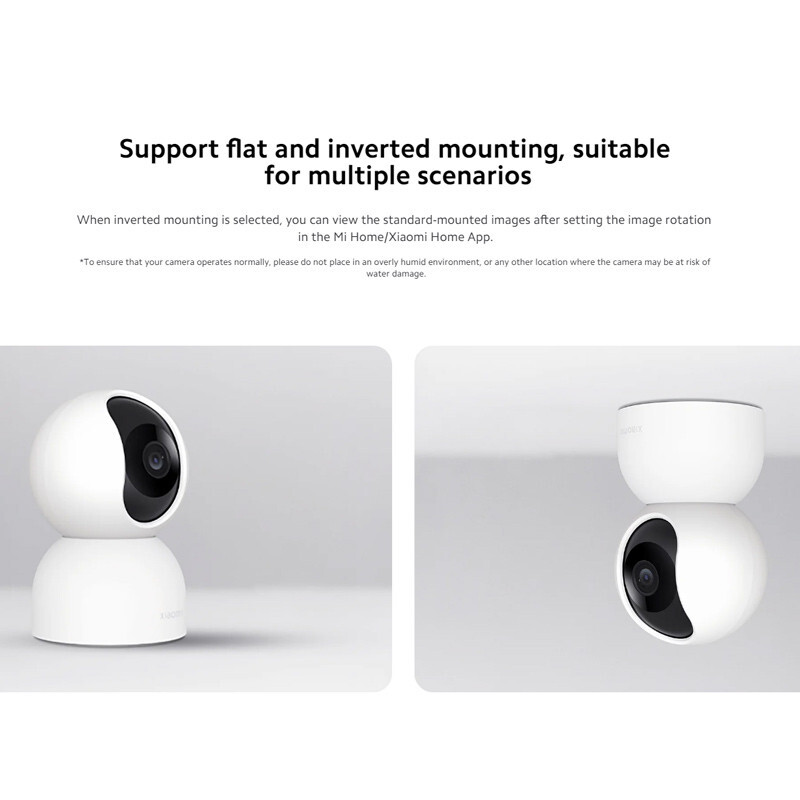  نصب رومیزی دوربین Xiaomi C400 در منزل - نصب سقفی دوربین امنیتی شیائومی مدل C400 