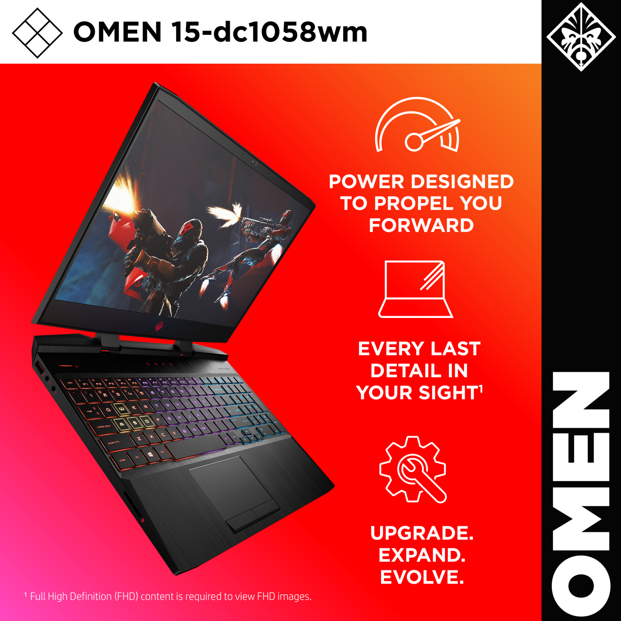  لپ تاپ HP OMEN 15 Ci7 9750H -GTX 1660Ti 6GB | لاکچری لپ تاپ 