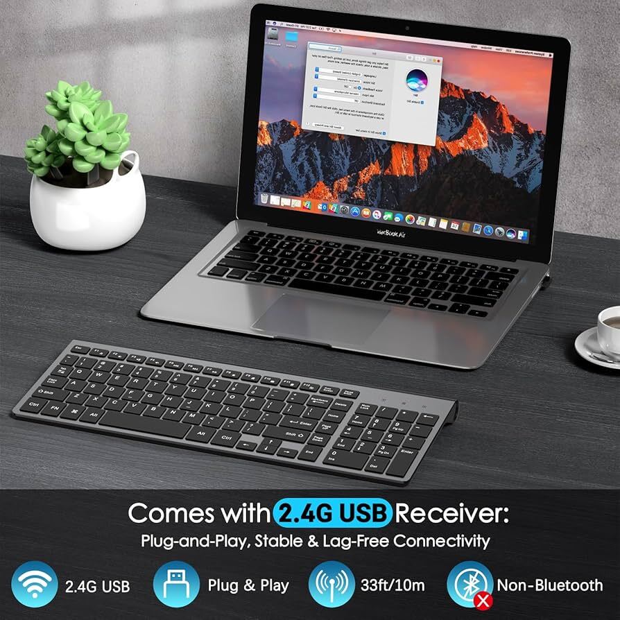 خرید و قیمت کیبورد اولترا اسلیم دکمه لپتاپی JOYACCESS Wireless به سفارش آلمان