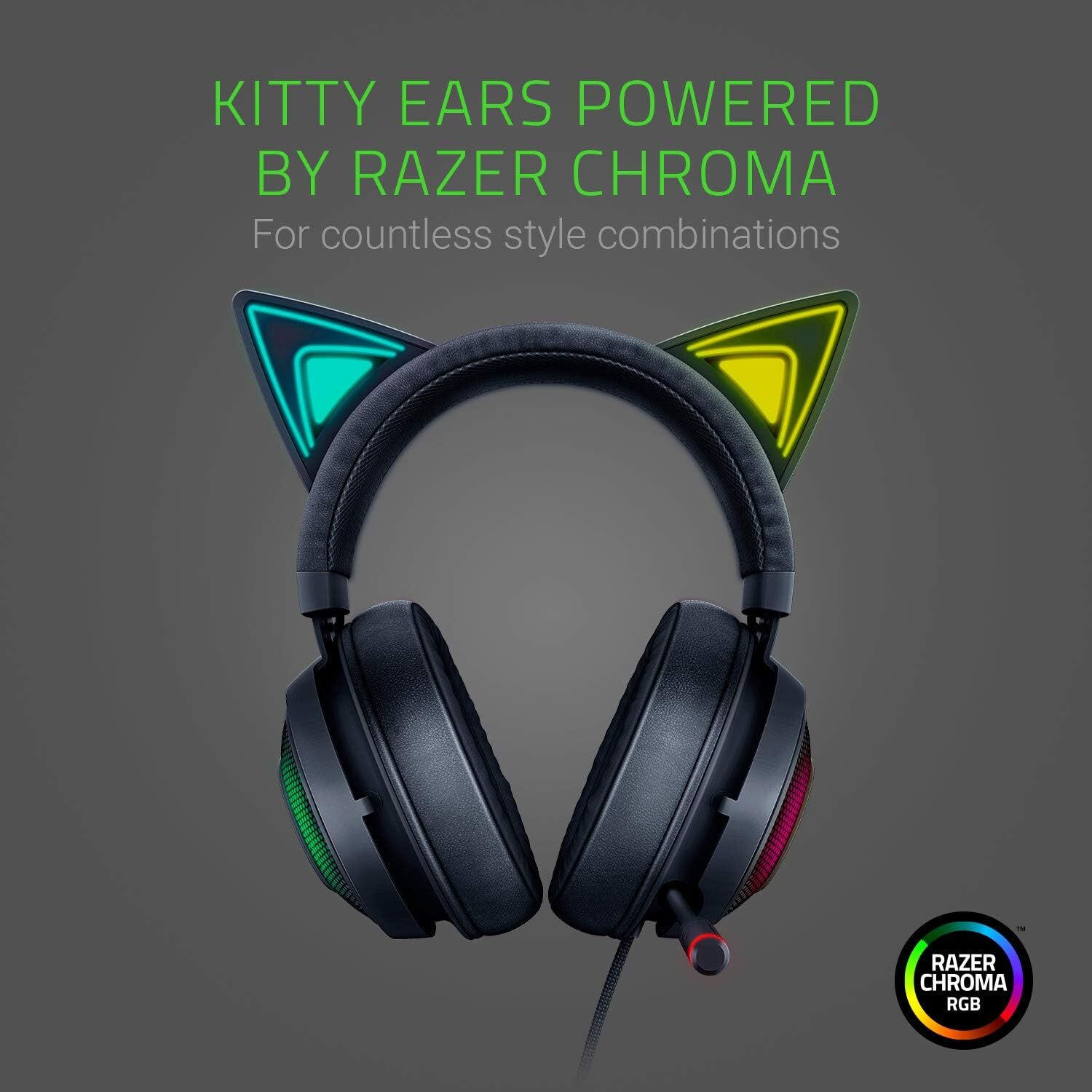  خرید و قیمت هدست ریزر Razer Kraken Kitty Edition Quartz ارجینال رنگ مشکی | لاکچری لپ تاپ 