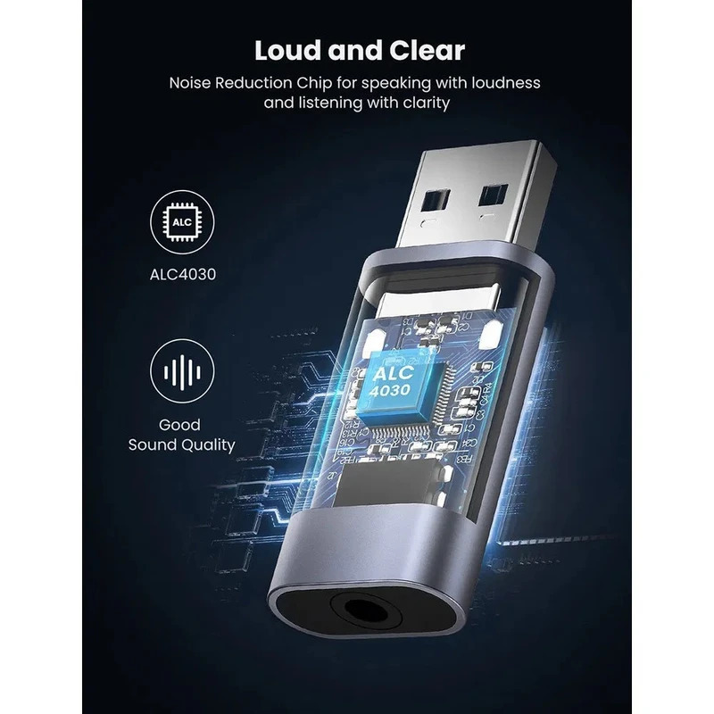  خرید تبدیل USB به جک 3.5 برند یوگرین مدل CM383 | لاکچری لپ تاپ 