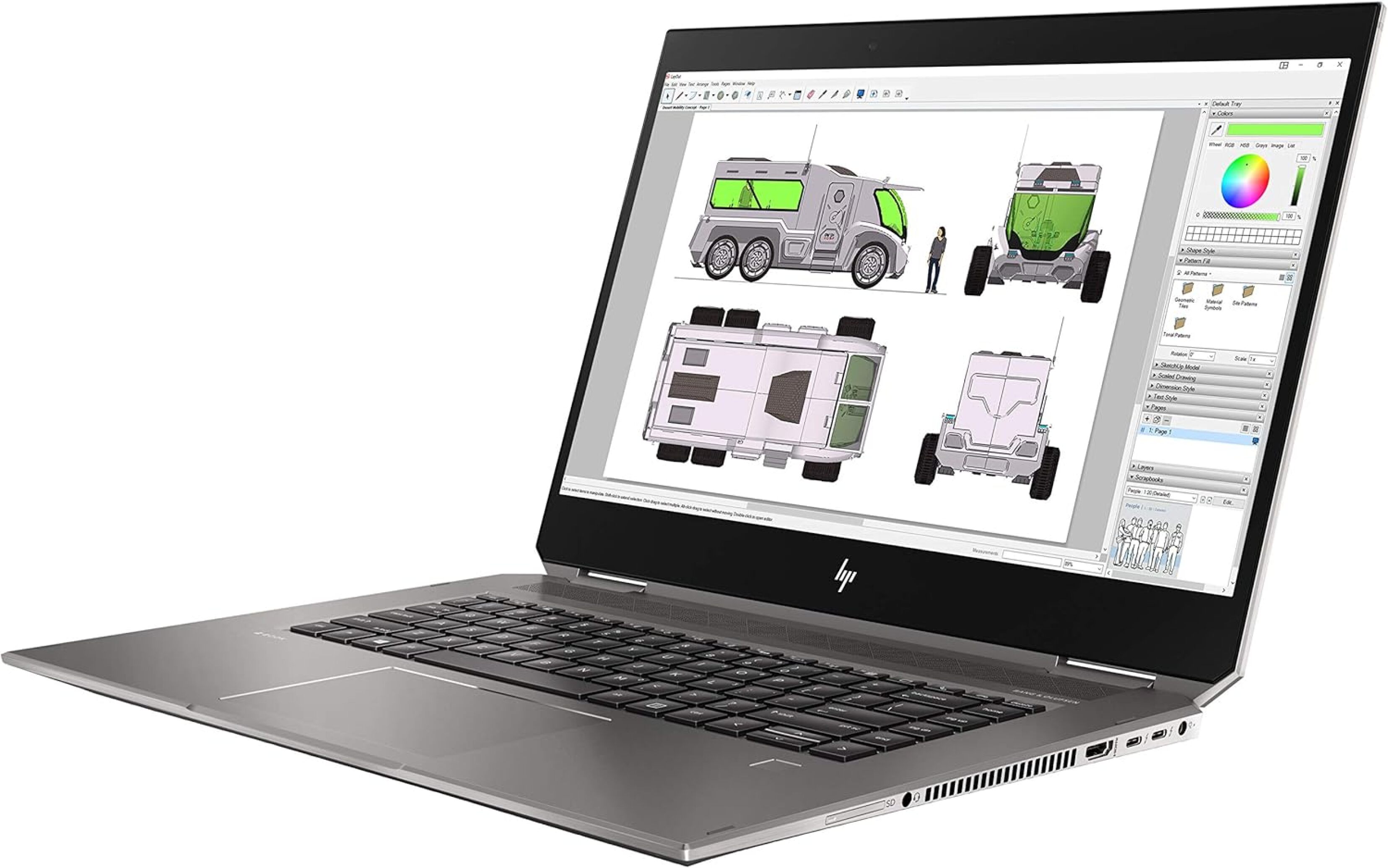  خرید،قیمت و مشخصات لپ تاپ 15.6 اینچی 360 درجه لمسی HP ZBook Studio 15 G5 X360 CORE i7 9750H | لاکچری لپ تاپ 