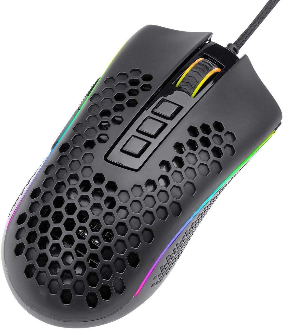 موس گیمینگ Redragon M988 با دقت 16000 DPI و هشت کلید قابل برنامهریزی
