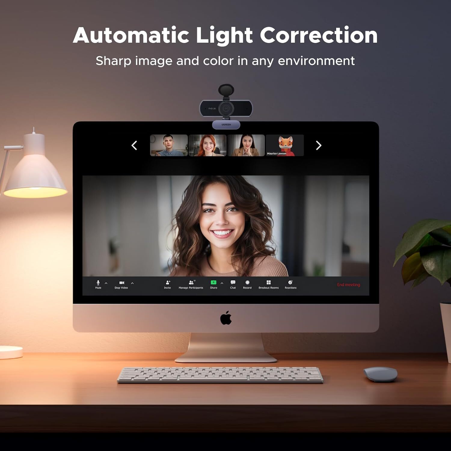 خرید وبکم 2K یوگرین UGREEN CM825 55721 | لاکچری لپ تاپ