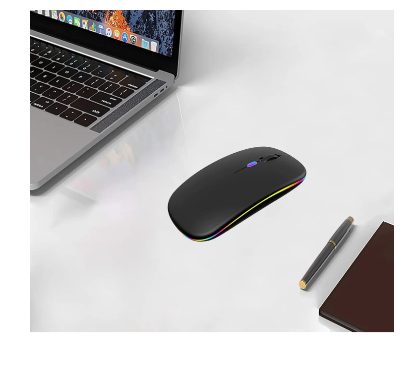 خرید موس وایرلس RGB شارژی WREANU 2.4GHz & Bluetooth Mouse RGB