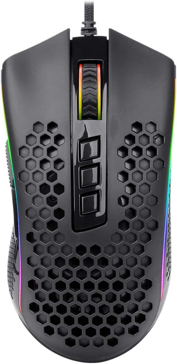 موس گیمینگ سیمی Redragon Storm Elite M988 با طراحی لانهزنبوری و RGB