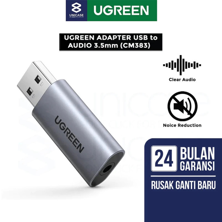کارت صدا USB یوگرین UGREEN CM383 - 80864 | لاکچری لپ تاپ