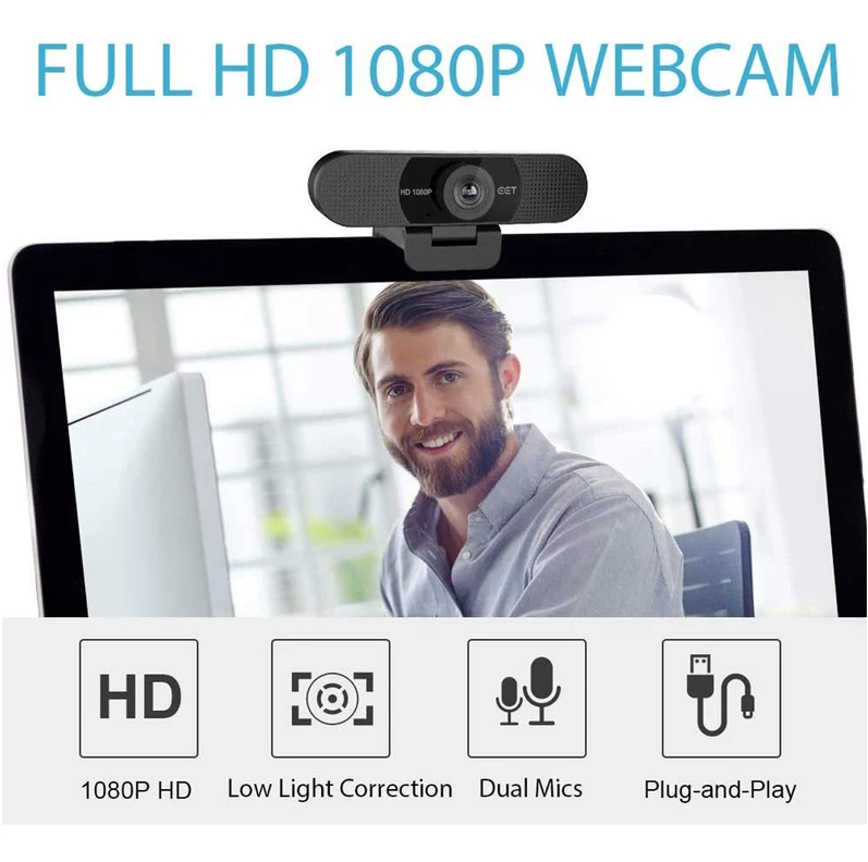 خرید و قیمت وب کم EMEET C960 دارای میکروفون داخلی | لاکچری لپ تاپ