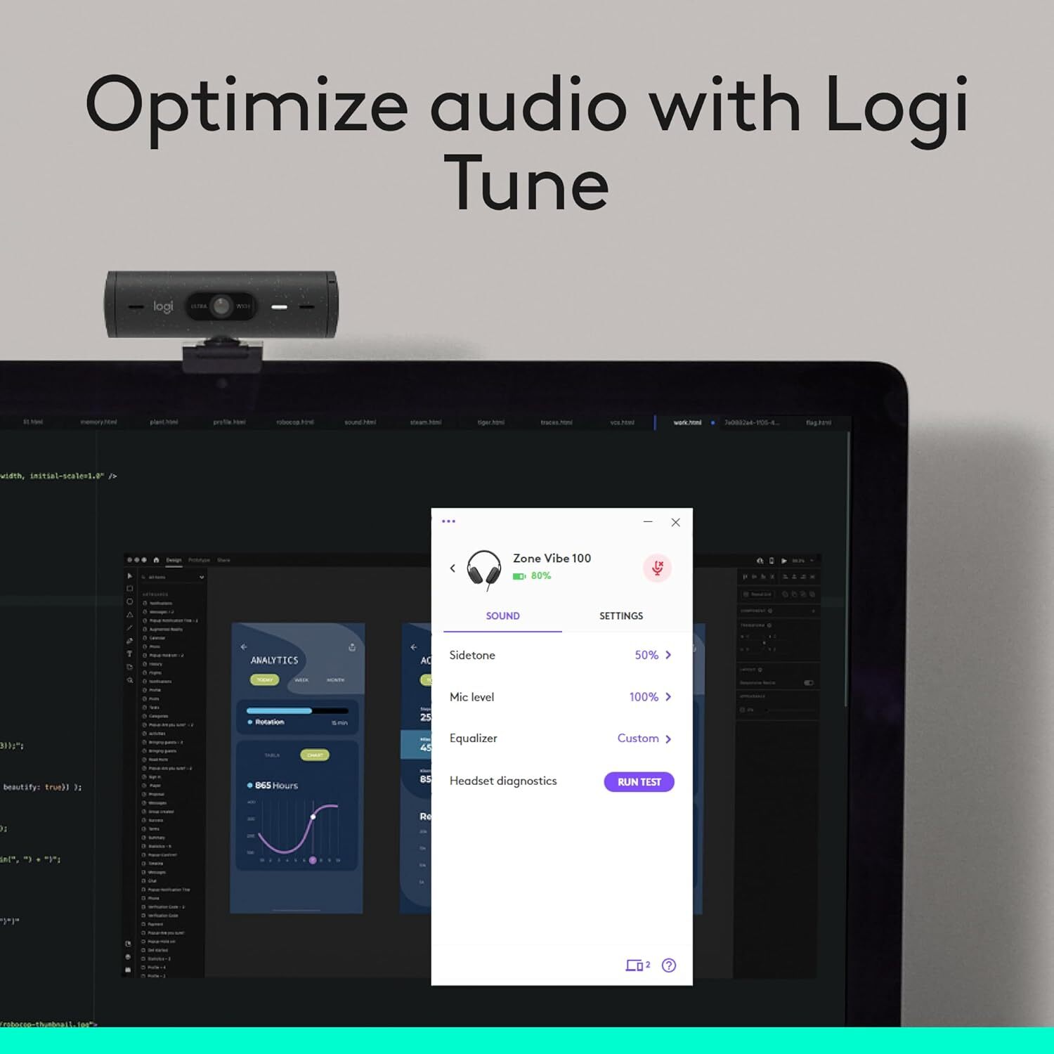  خرید هدست بی سیم Logitech Zone Vibe 100 اورجینال از لاکچری لپ تاپ 