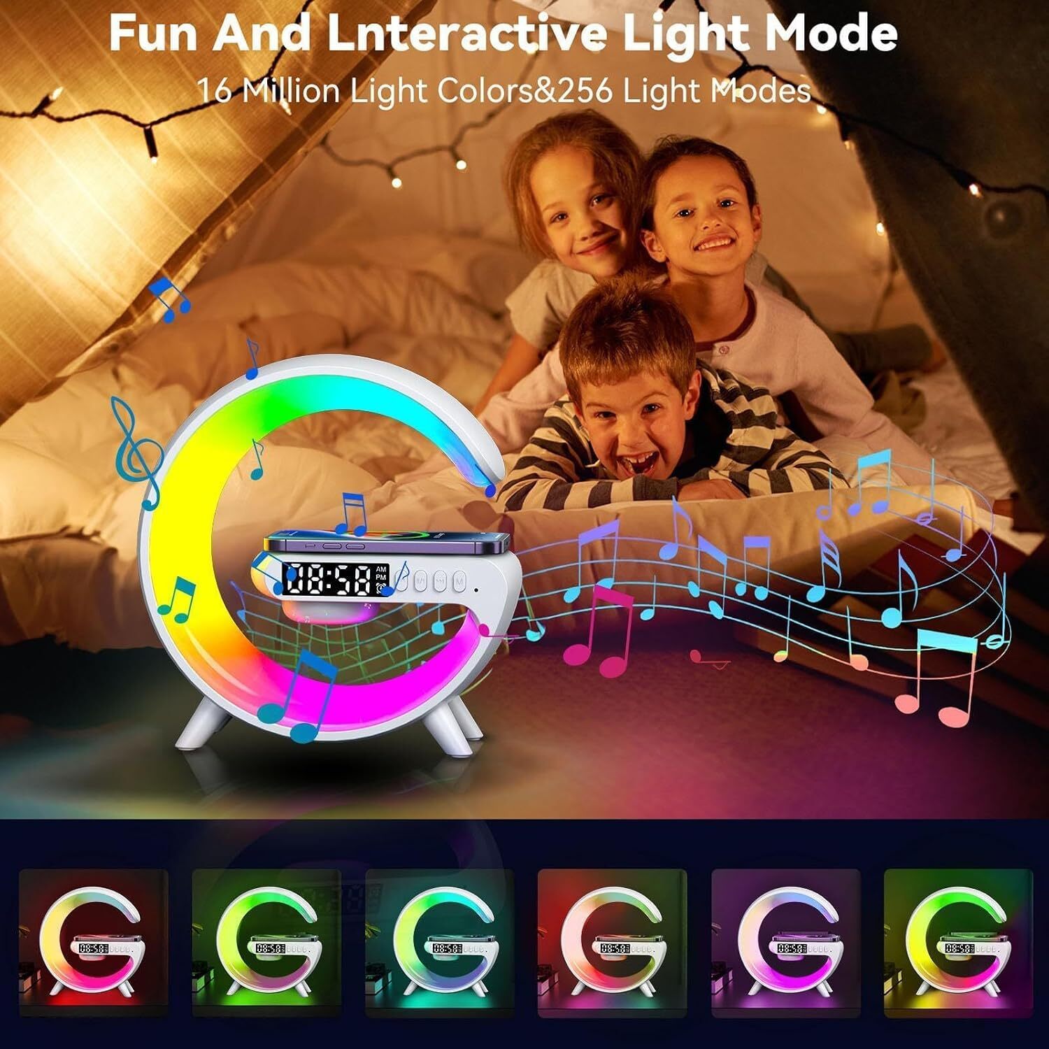  اسپیکر بلوتوثی Domigard Machined G RGB با قابلیت پخش موسیقی و صدای شفاف 