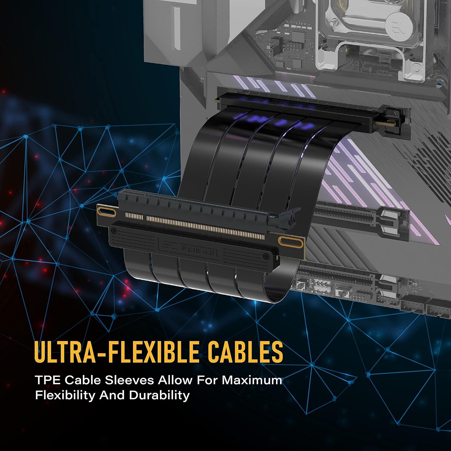  خرید و قیمت کابل رایزر گرافیک EZDIY-FAB PCIE 16x Flexible - 20cm | لاکچری لپ تاپ 