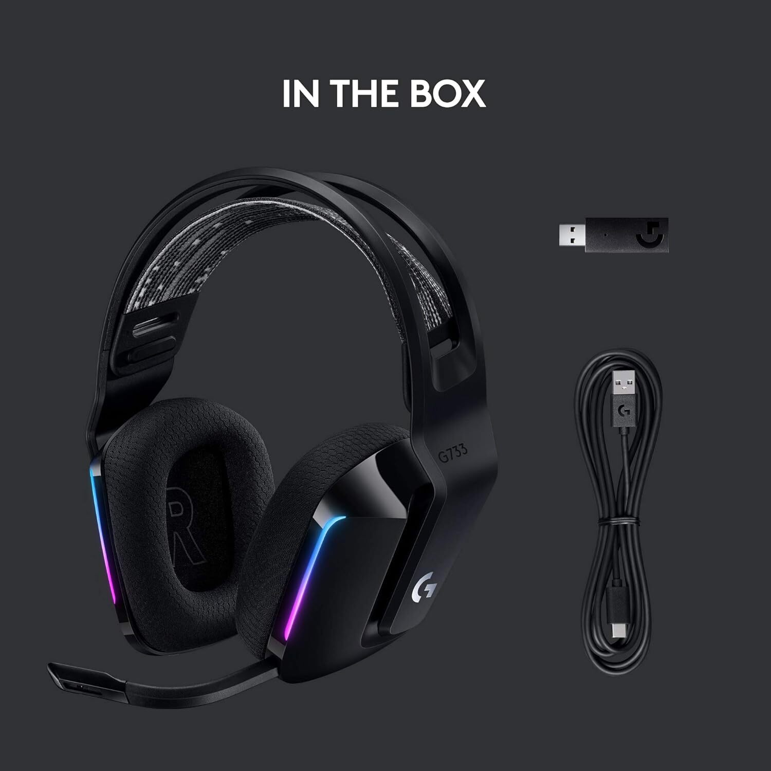  خرید،قیمت و مشخصات فنی هدست Logitech G733 Lightspeed | لاکچری لپ تاپ 