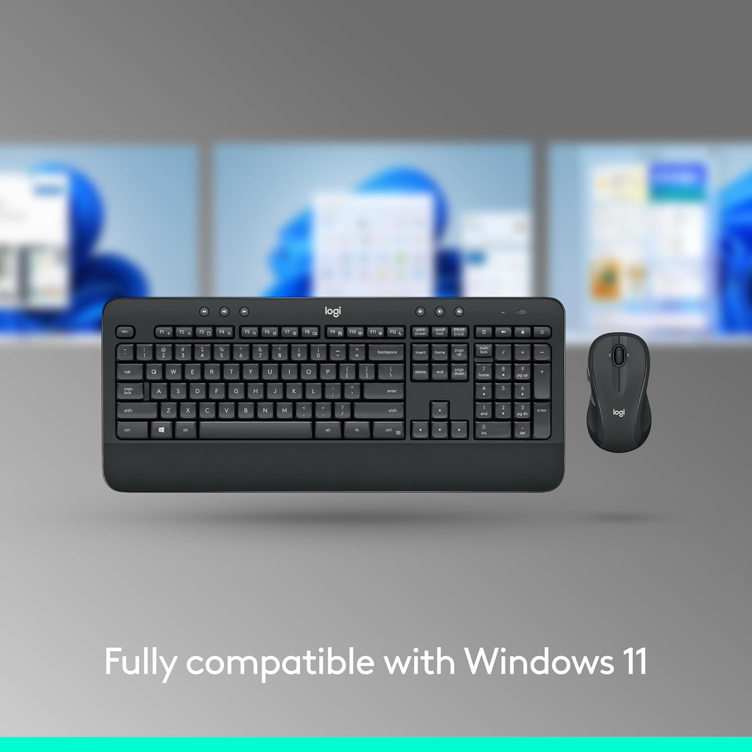  کلیدهای کم صدا و بخش اعداد کیبورد Logitech MK540 Advanced 