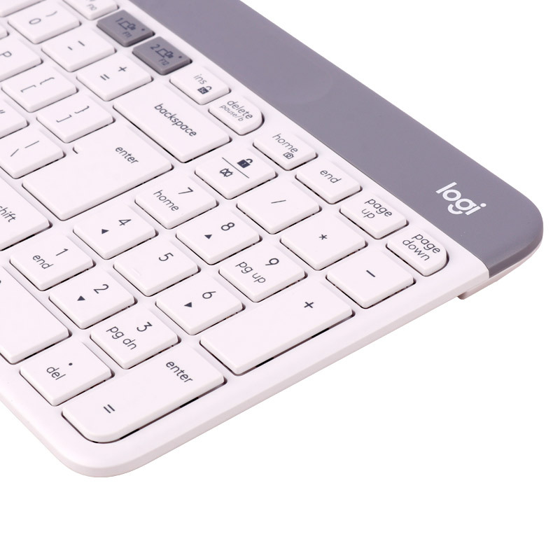 کیبورد بلوتوثی و دانگل دار لاجیتک K580 رنگ سفید | لاکچری لپ تاپ