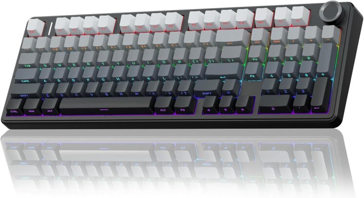 کیبورد مکانیکال گیمینگ AULA F99 Pro با نورپردازی RGB و طراحی فشرده 