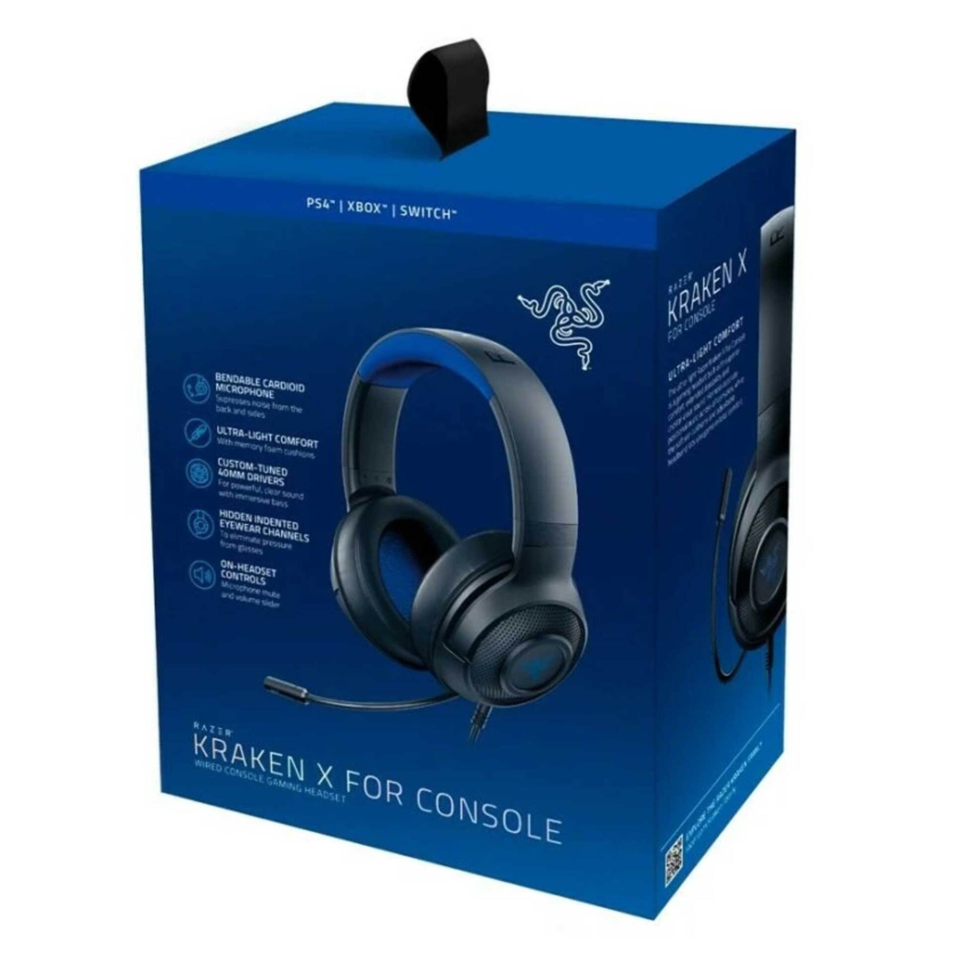  خرید و قیمت هدست سیمی گیمینگ ریزر Kraken X For Console - لاکچری لپ تاپ 