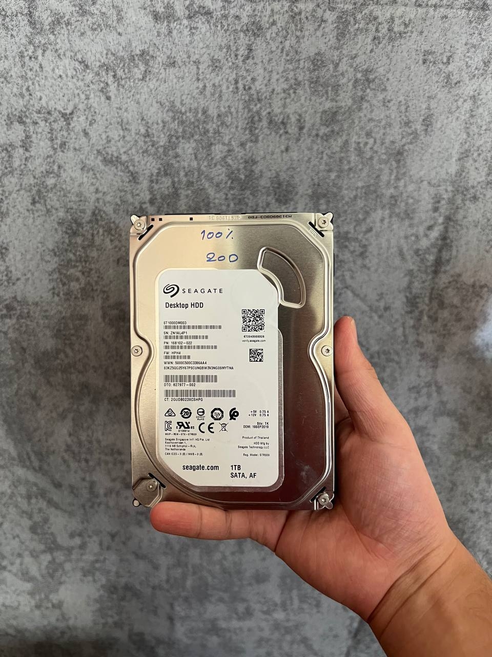 هارد اینترنال 1 ترابایت سیگیت Seagate ST1000DM003 - سلامت 100 - کارکرد 20 روز - بدون ریفر و تعمیری
