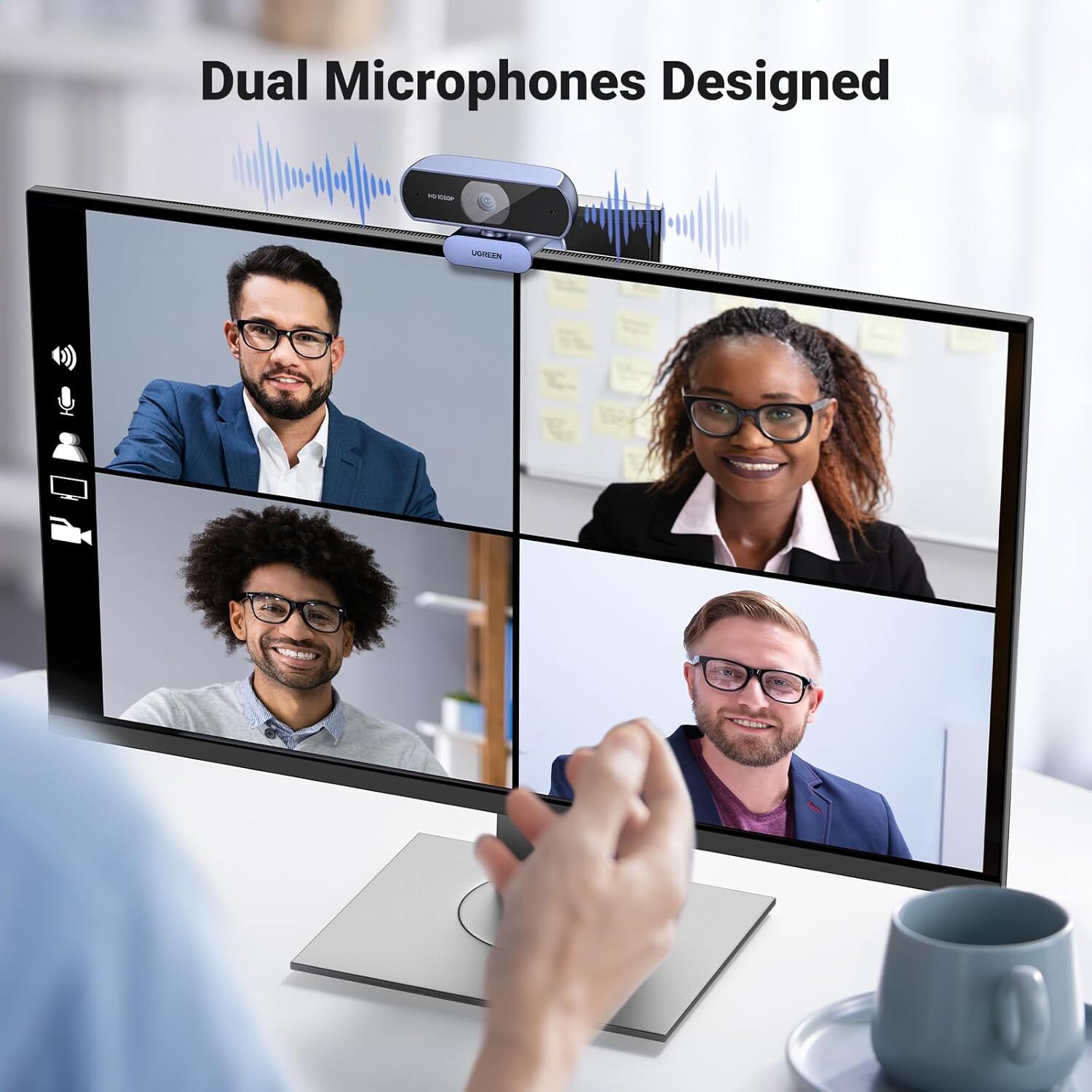 مشخصات قیمت و خرید وبکم برای کنفرانس UGREEN CM678 15728 | لاکچری لپ تاپ