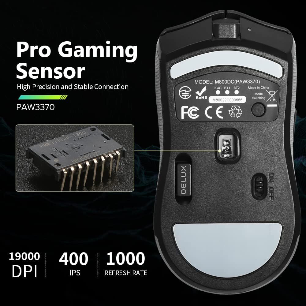  خرید موس Delux M800Pro | لاکچری لپ تاپ 