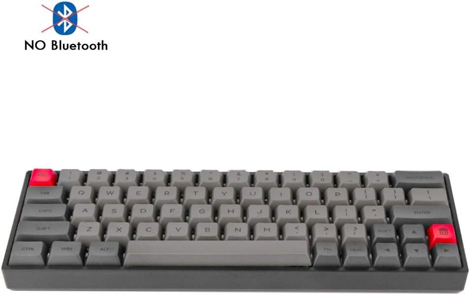  نمای پروفایل کیبورد مکانیکال SK61 اپومیکر با کلیدکپ‌های PBT و طراحی ارگونومیک برای تایپ و گیمینگ 