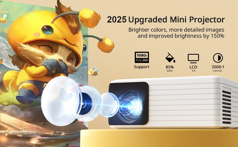  خرید ویدئو پروژکتور YOTON Y3 720p Native supported 1080p FullHD | لاکچری لپ تاپ 