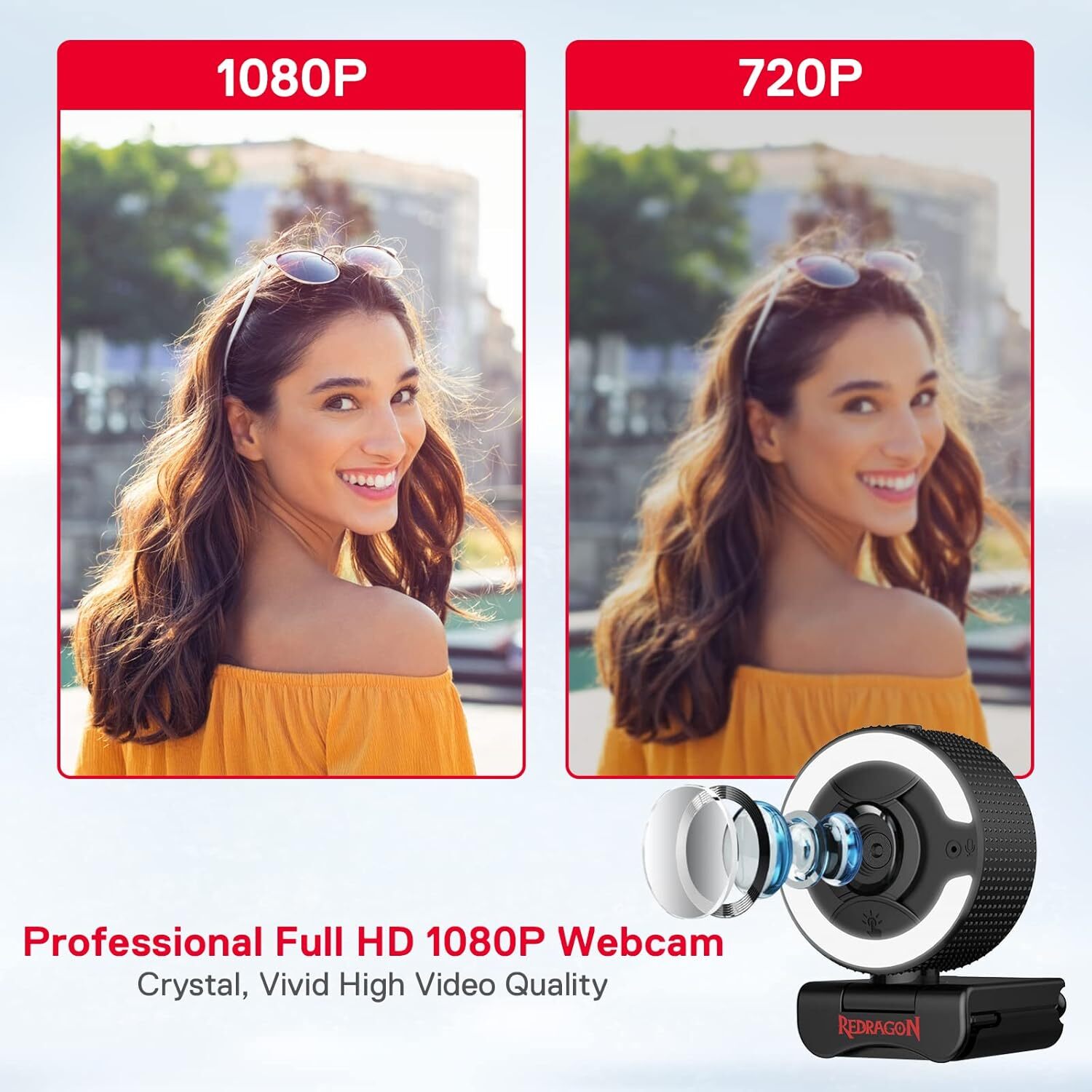  مشخصات خرید و قیمت وبکم REDRAGON OneShot GW910 FHD | لاکچری لپ تاپ 