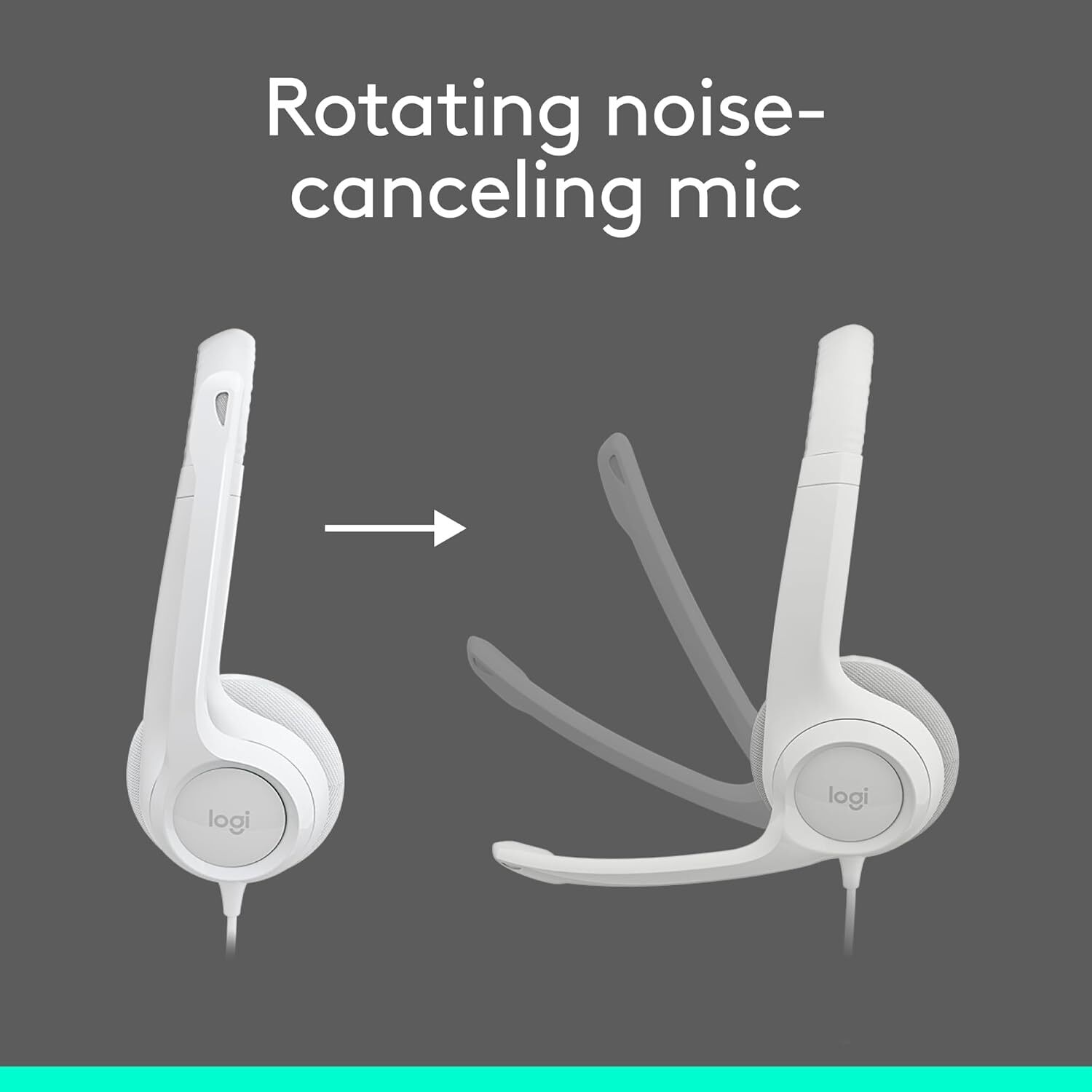  قیمت Logitech H390 آکبند رنگ سفید | لاکچری لپ تاپ 