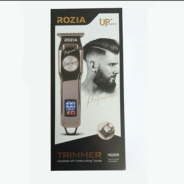  ماشین اصلاح شارژی ROZIA HQ308 مناسب استفاده خانگی حرفه‌ای و سفر 