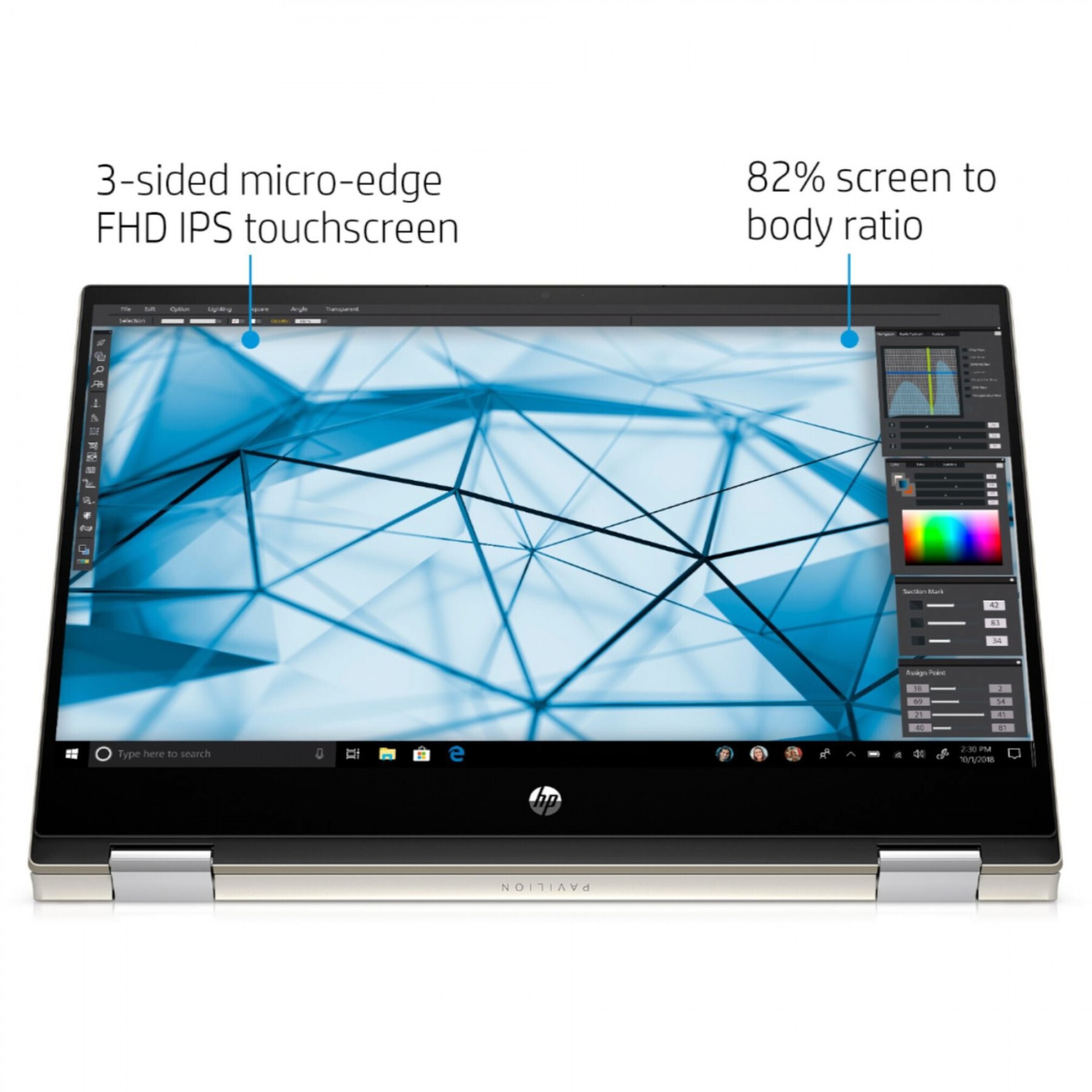  قیمت لپ تاپ 14 اینچی 360 درجه لمسی لچ پی مدل Pavilion 14 Core i5 8250U | لاکچری لپ تاپ 